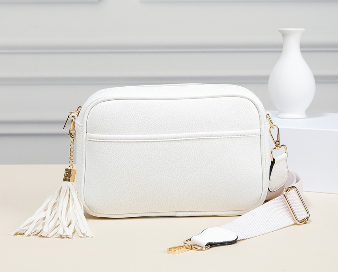 BAGS - Cross Body Bag (Pebbled IVORY)
