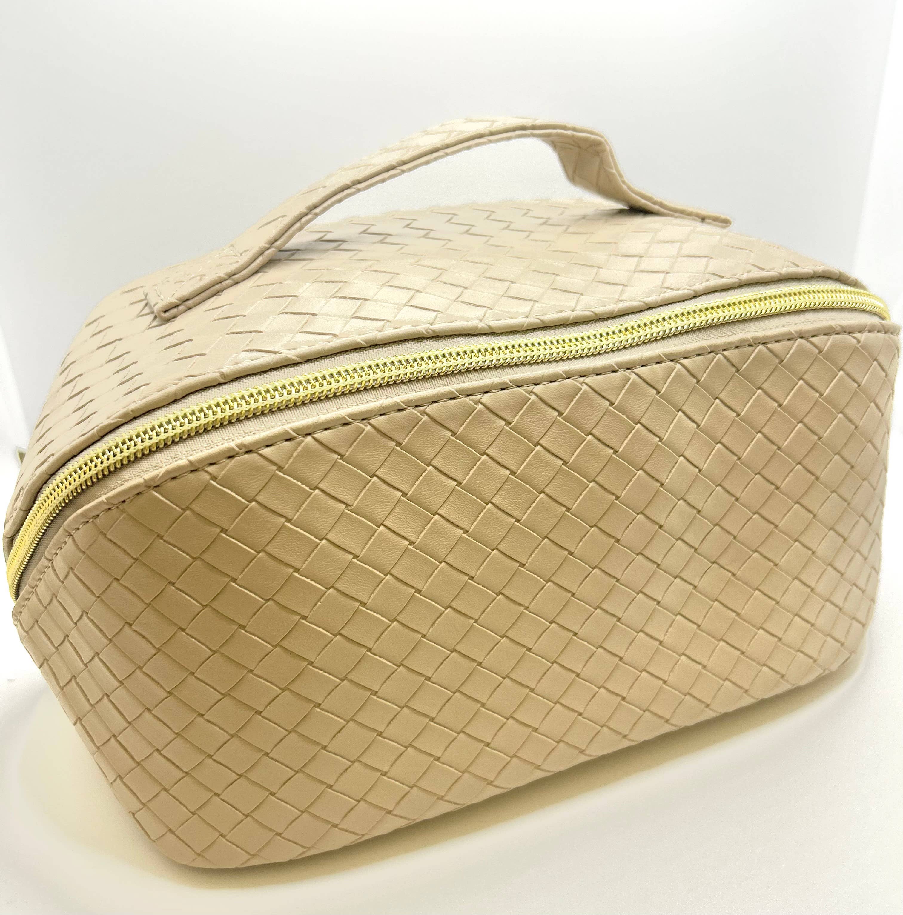 BAGS - Cosmetic/Jewelry Bag (nude weave)