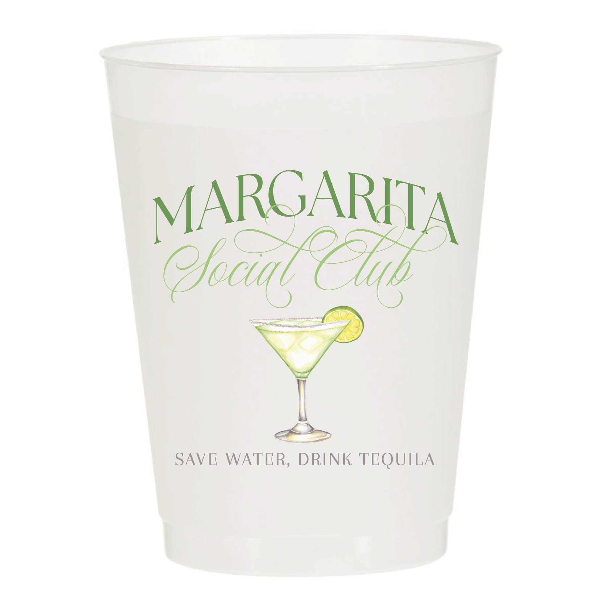 Margarita Social Club Frosted Cups