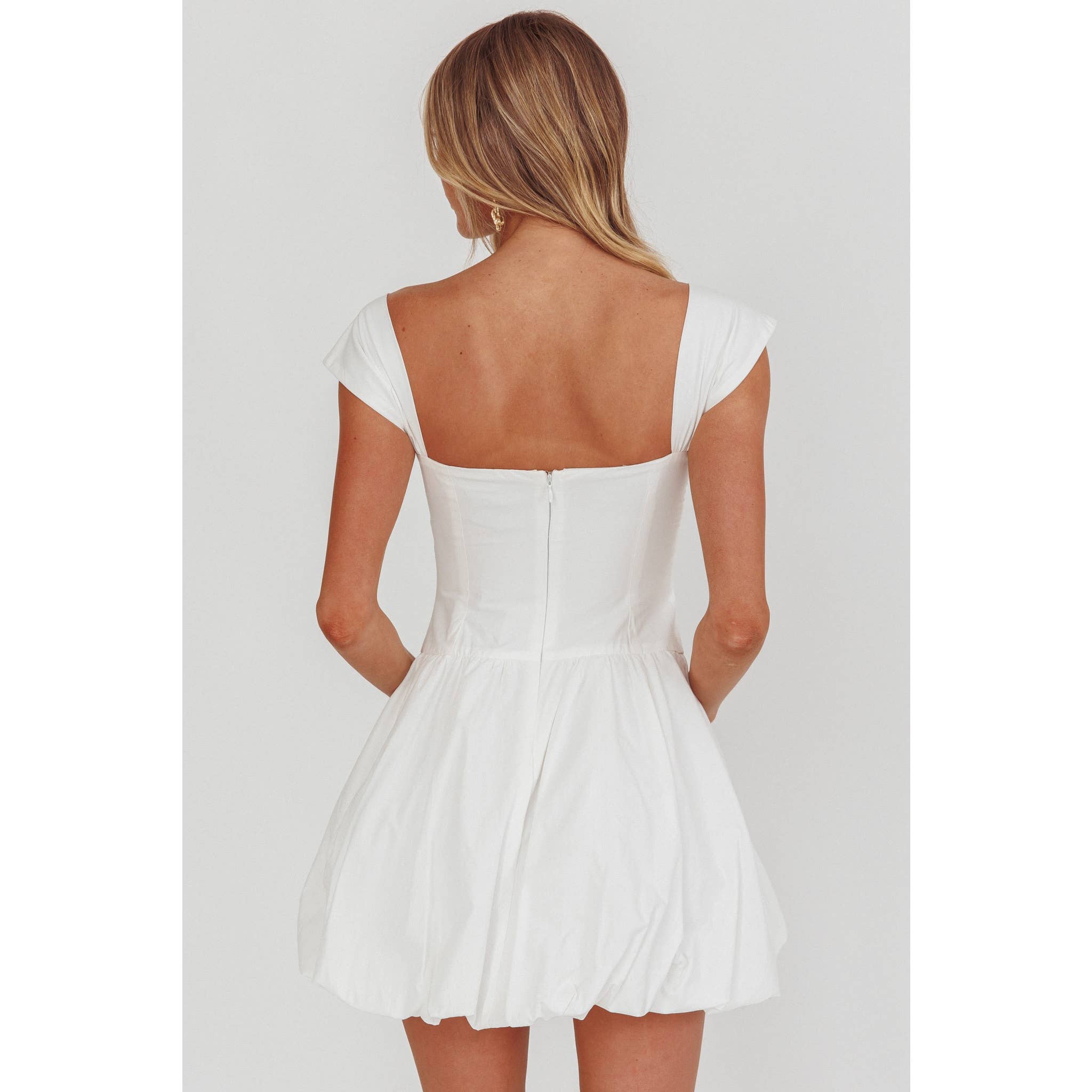BUBBLE SKIRT MINI DRESS
