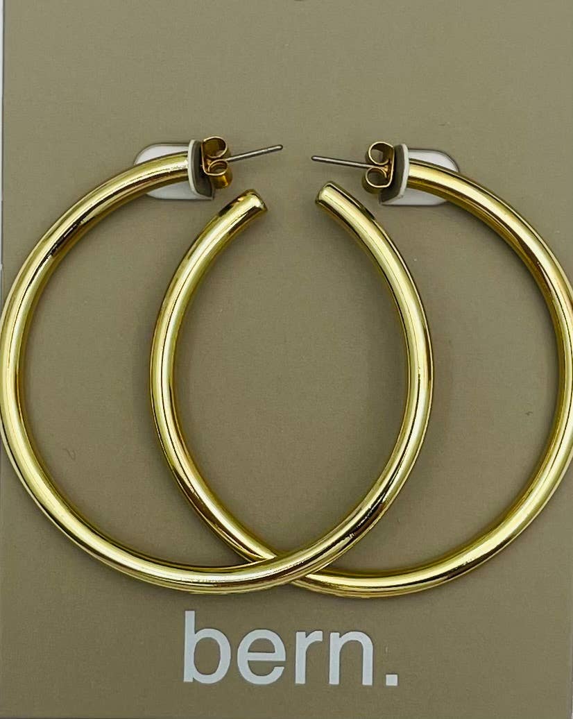 GOLDEN - Classic Hoop (bright matte gold) BER252