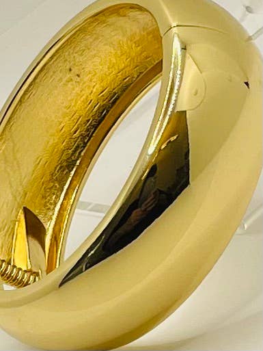 GOLDEN - Bold Cuff w/Hinge (shiny gold) BR96