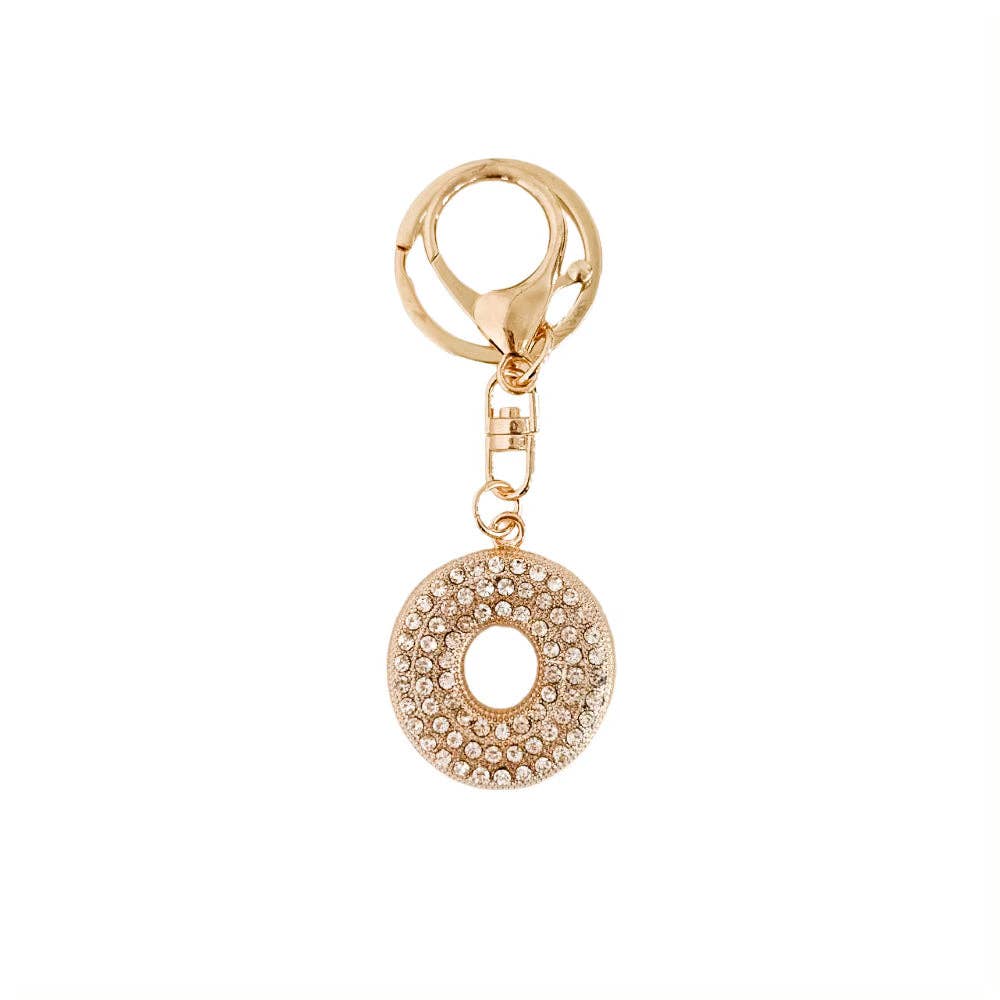 Diamond Initial Bag Charm