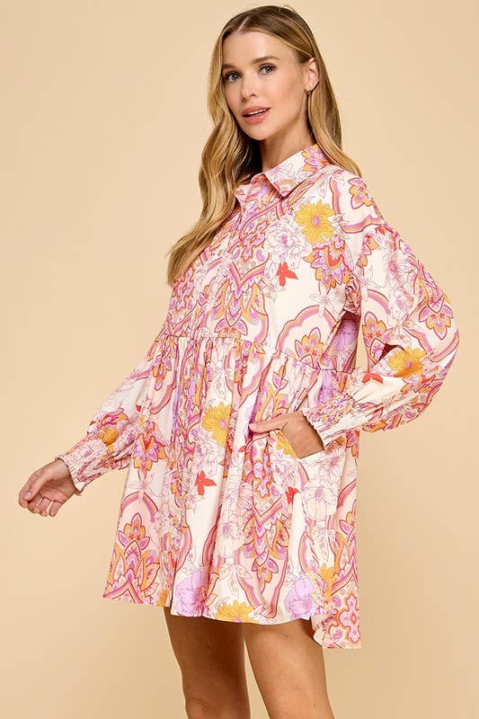 Molly Button Down Shirt Dress