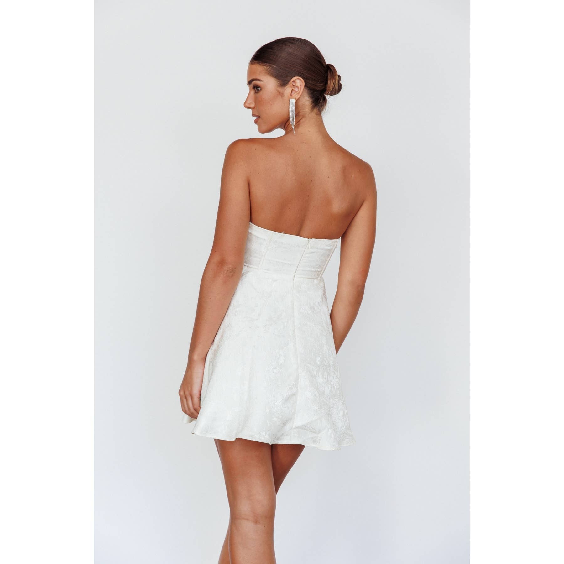 FRILL CORSET STYLE MINI DRESS