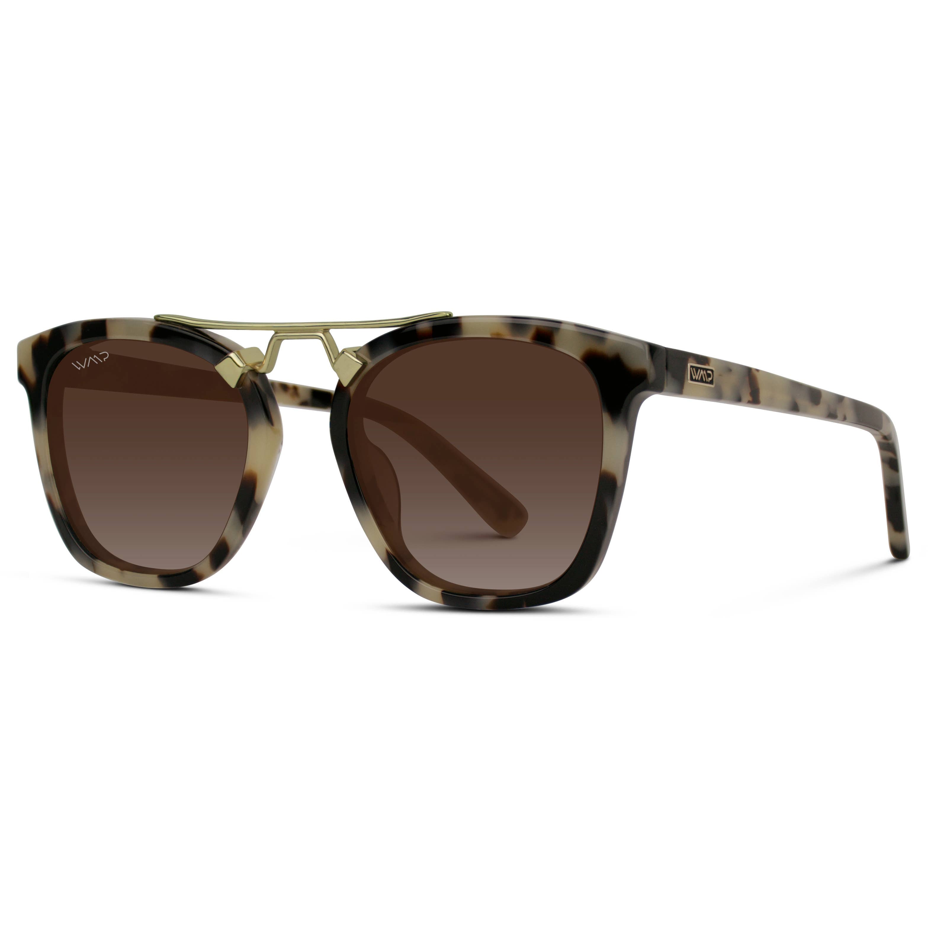 Demi - Square Metal Bridge Oversized Sunglasses