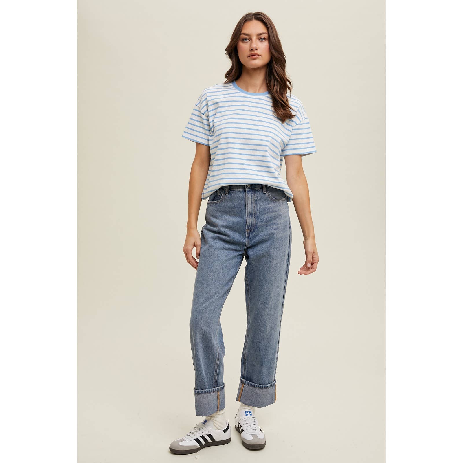 Cuffed Boyfriend Jeans