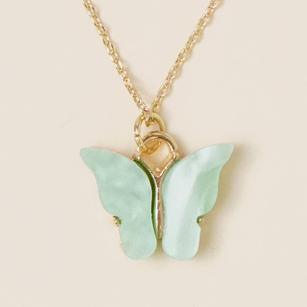 Gold-Tone Anklet With Butterfly Charm