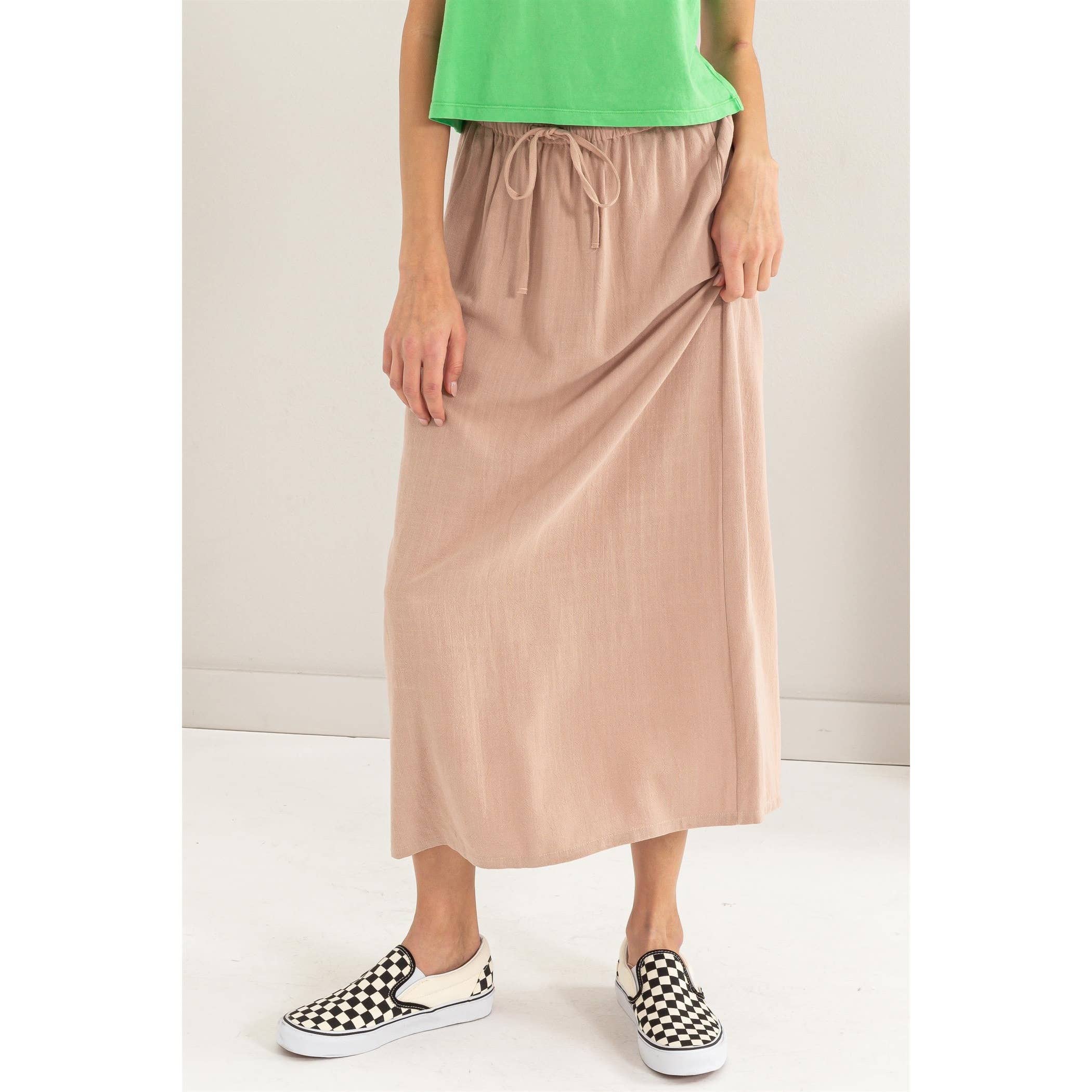 Robyn Linen Midi Skirt
