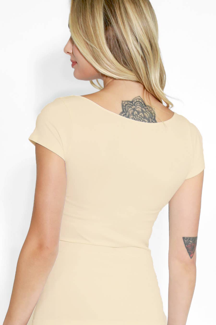 Cap Sleeve Scoop Neck Top