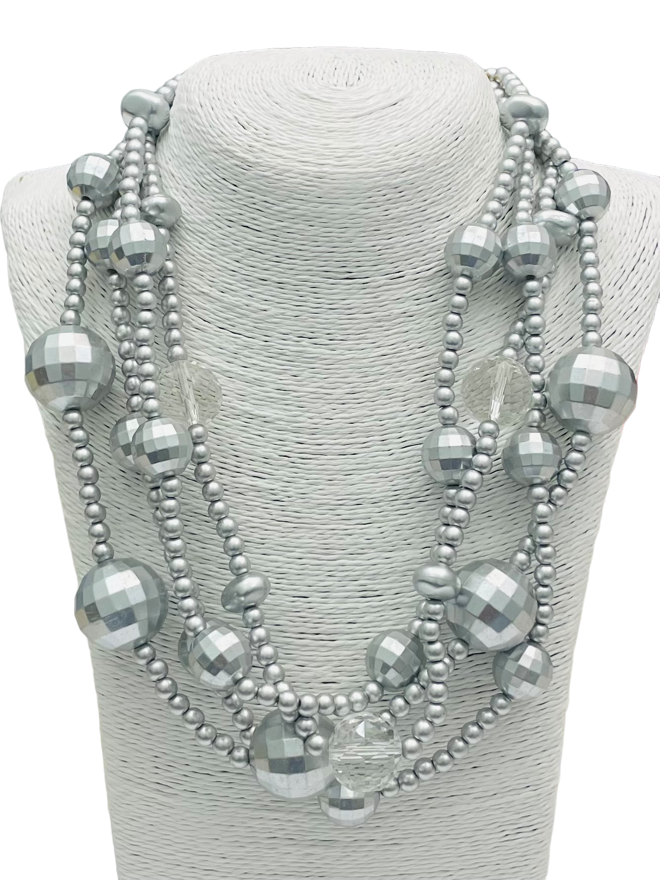 CHIC - The Party Necklace (matte silver)