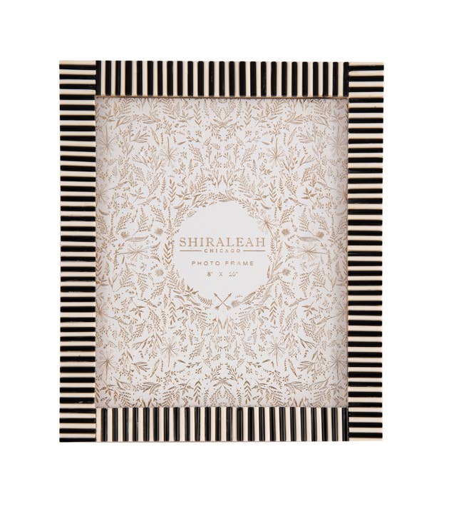 PARIS STRIPED 8 X 10 GALLERY FRAME, BLACK