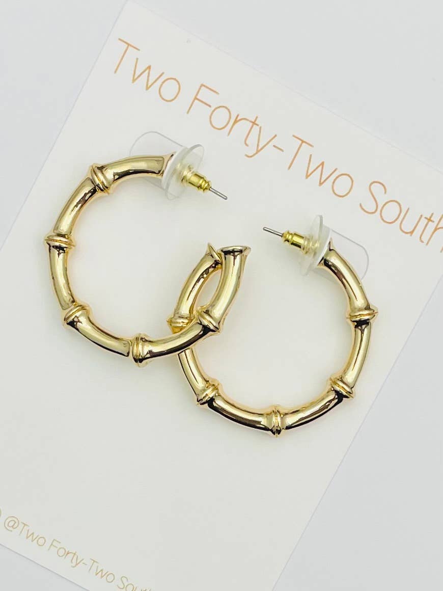 Thick Bamboo Hoop (gold)
