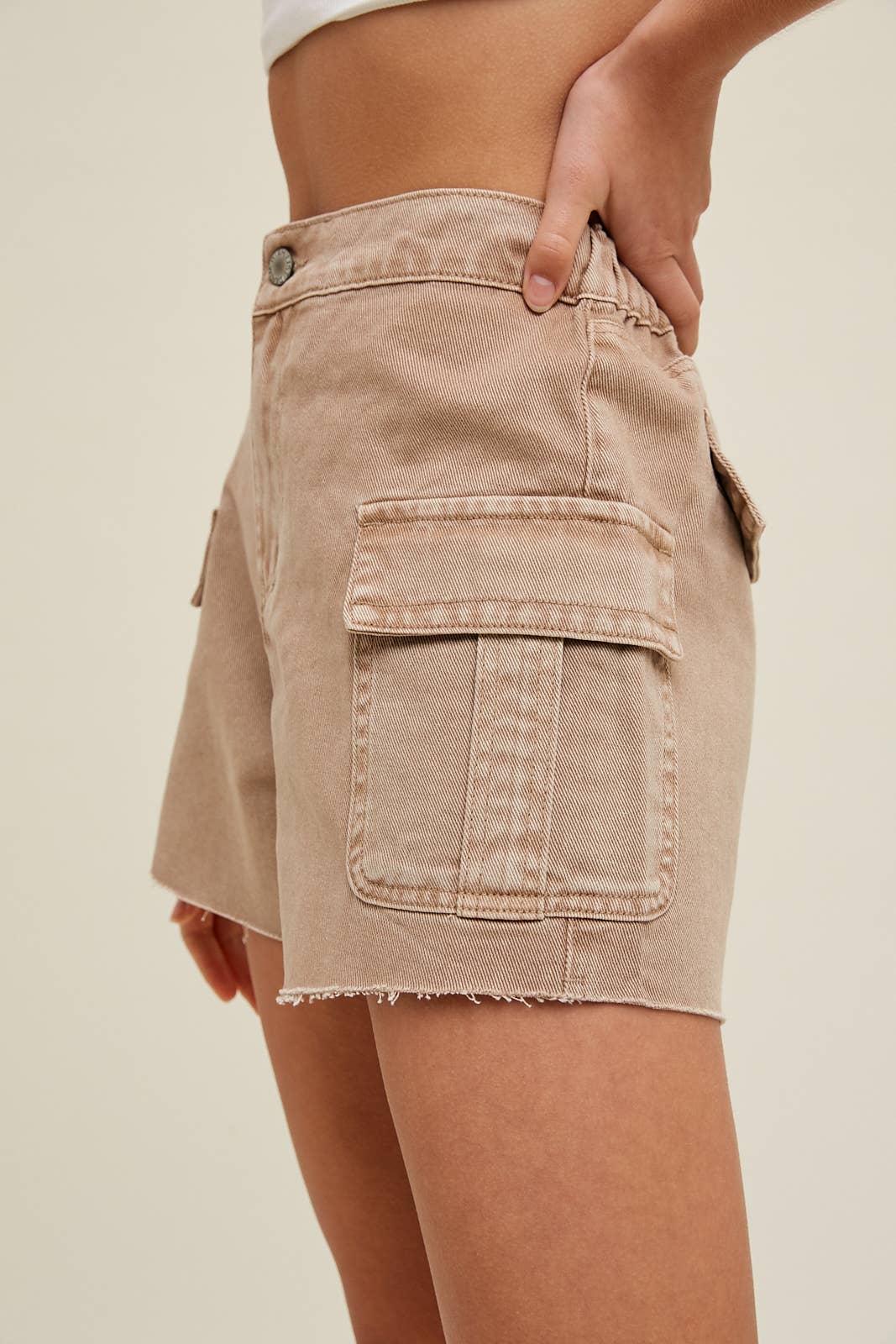 Ava Denim Cargo Shorts