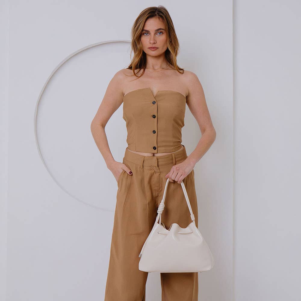 Margot Ivory Recycled Vegan Crossbody Bag