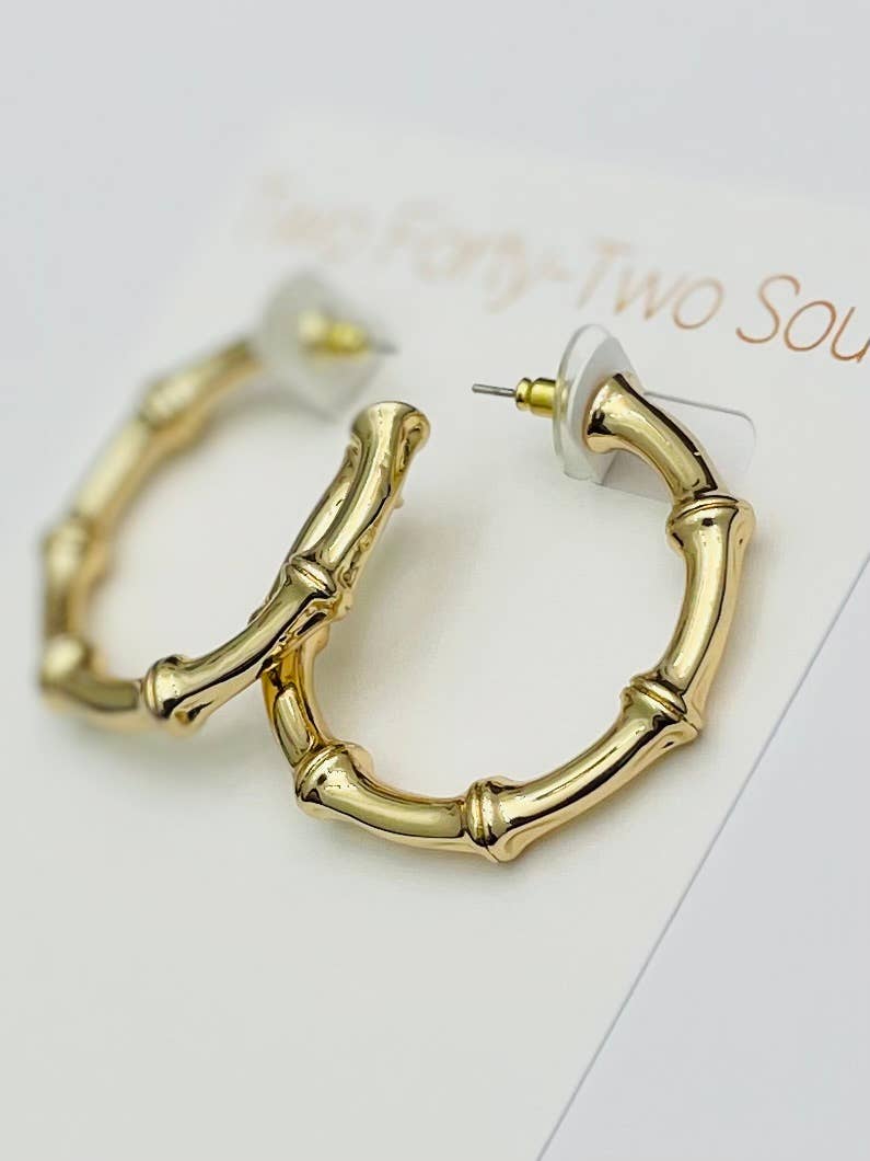 Thick Bamboo Hoop (gold)