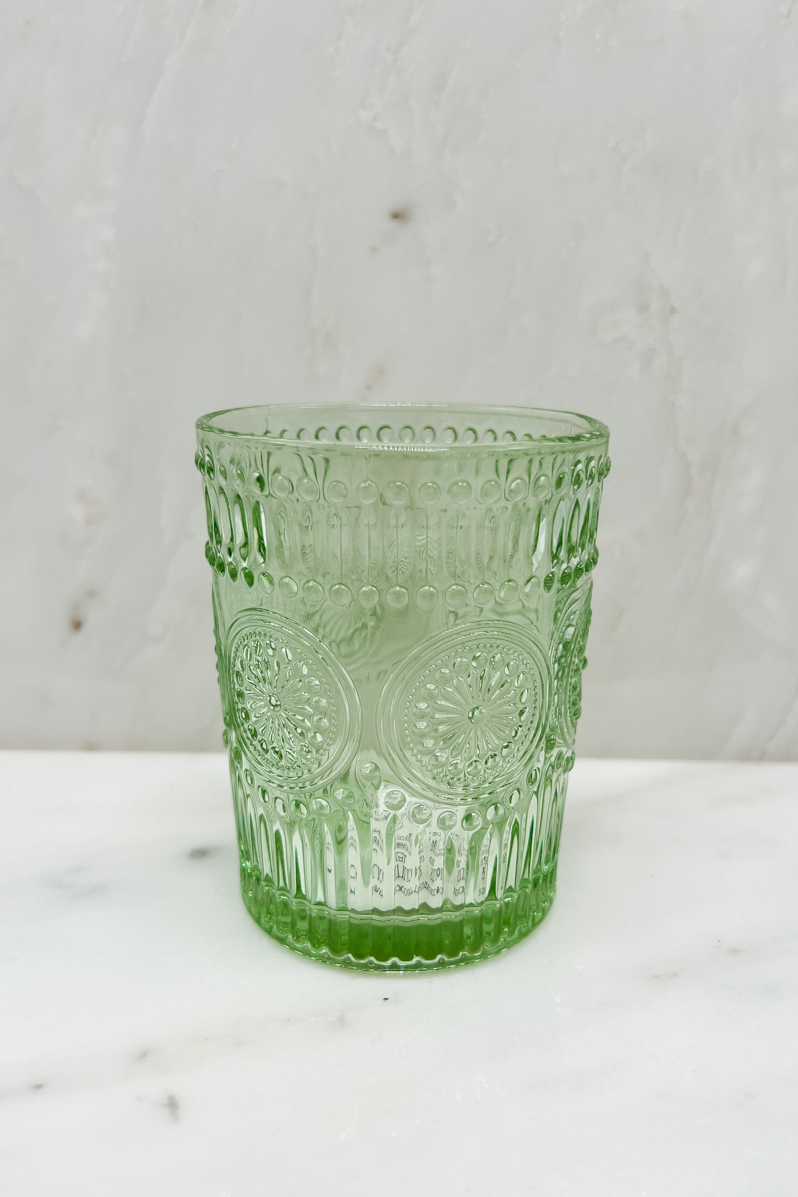 Embossed Drinking Glass