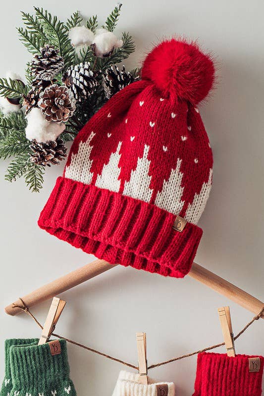 SNOWING MOUNTAIN HOLIDAY BEANIE