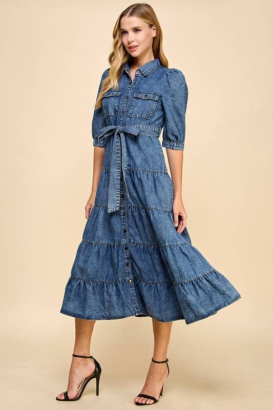 Josie Midi Shirt Dress