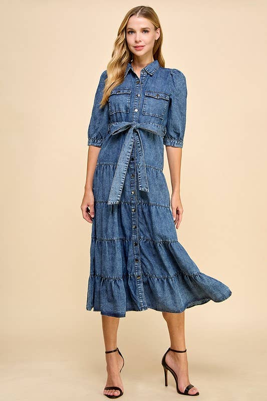 Josie Midi Shirt Dress