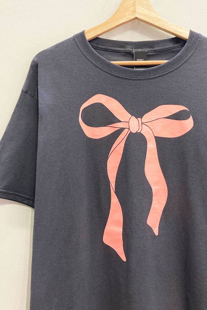 Bow Ribbon Oversized Tee