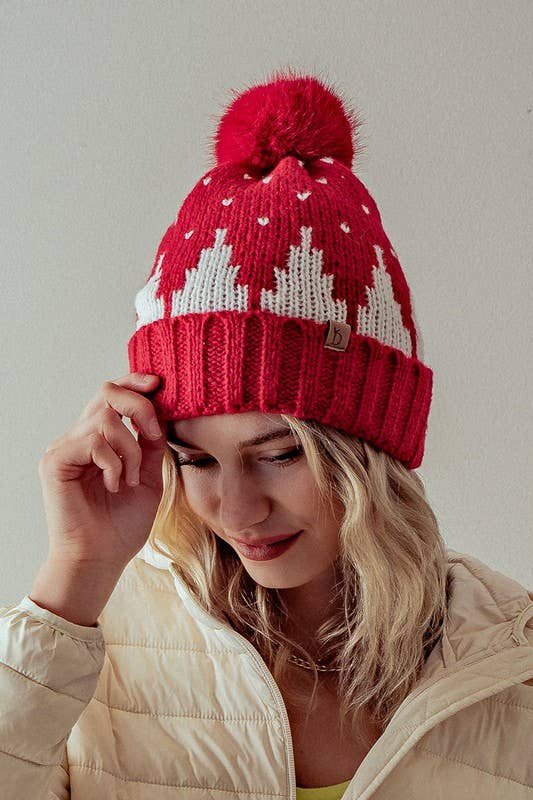 SNOWING MOUNTAIN HOLIDAY BEANIE