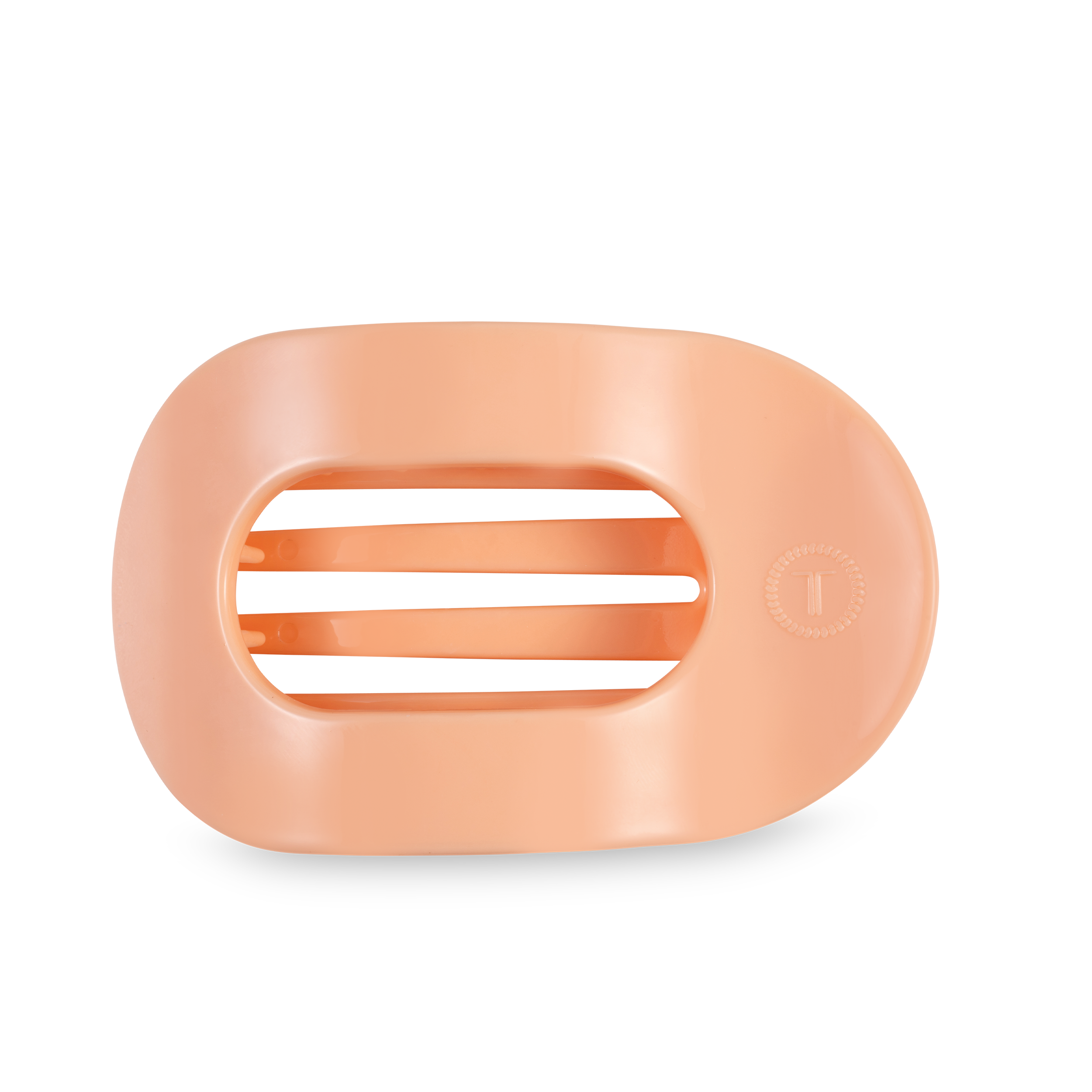 Peach Fuzz Large Flat Round Clip