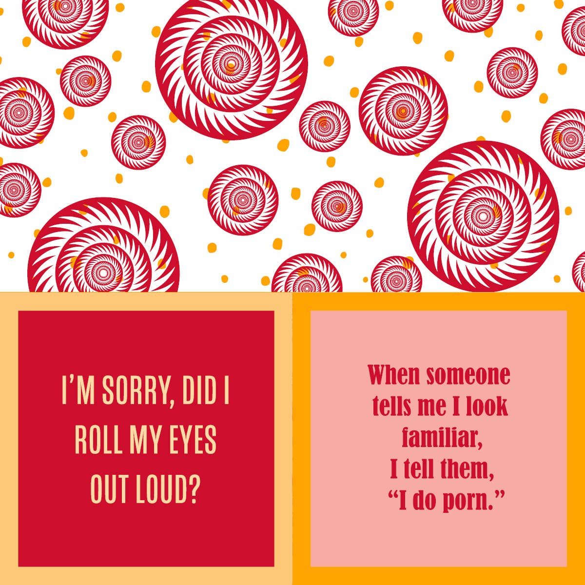 NAPKIN Roll Your Eyes | Funny Party Gift | Cocktail Napkin