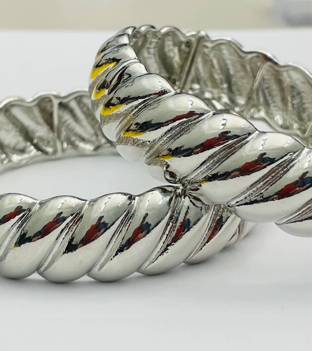 SILVER - Felicia Cable Bracelet (silver)