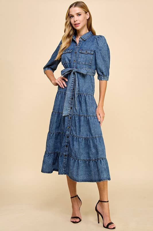 Josie Midi Shirt Dress