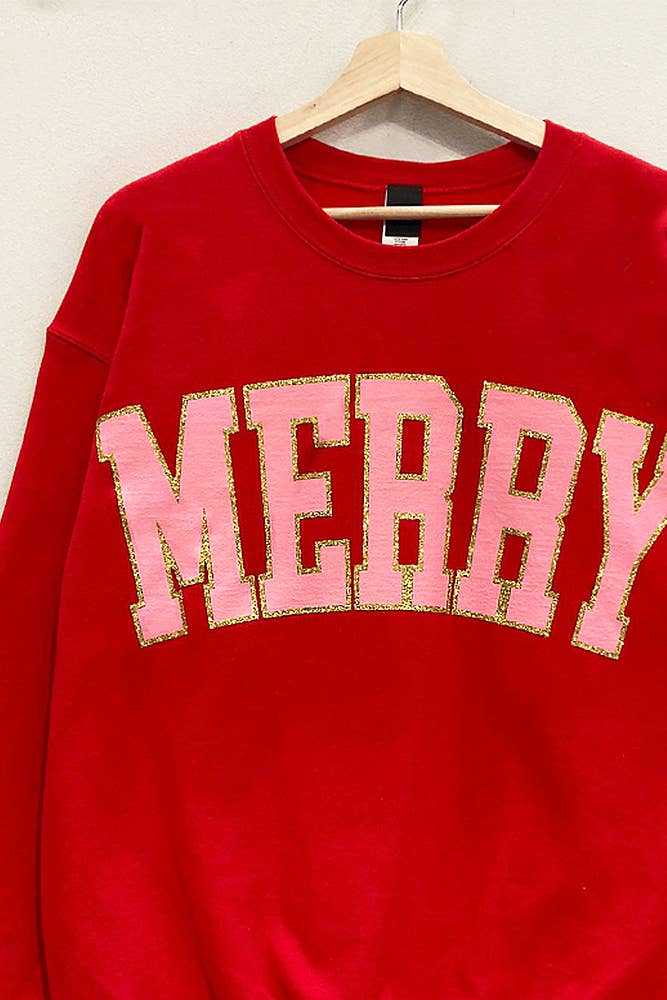 Merry Glitter Holiday Sweatshirt