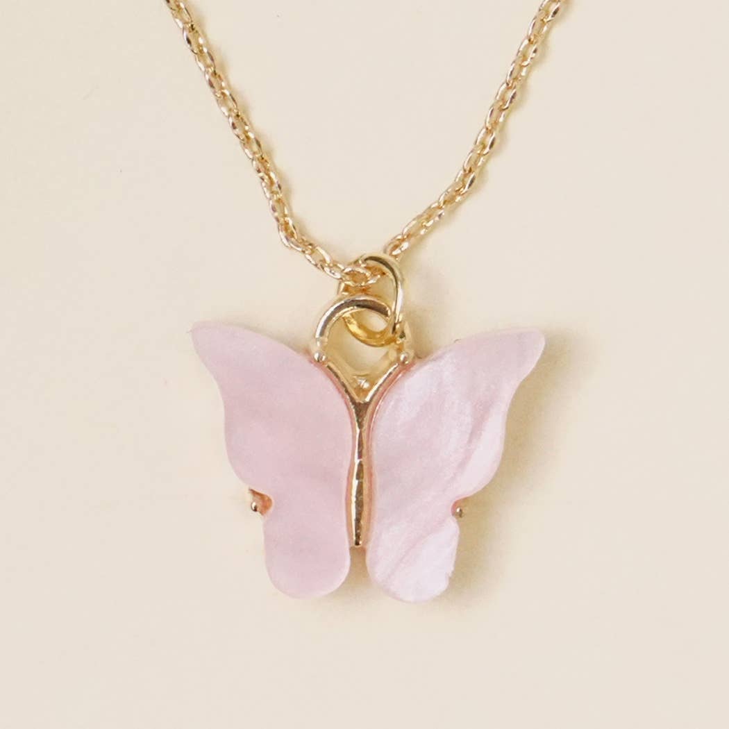 Gold-Tone Anklet With Butterfly Charm