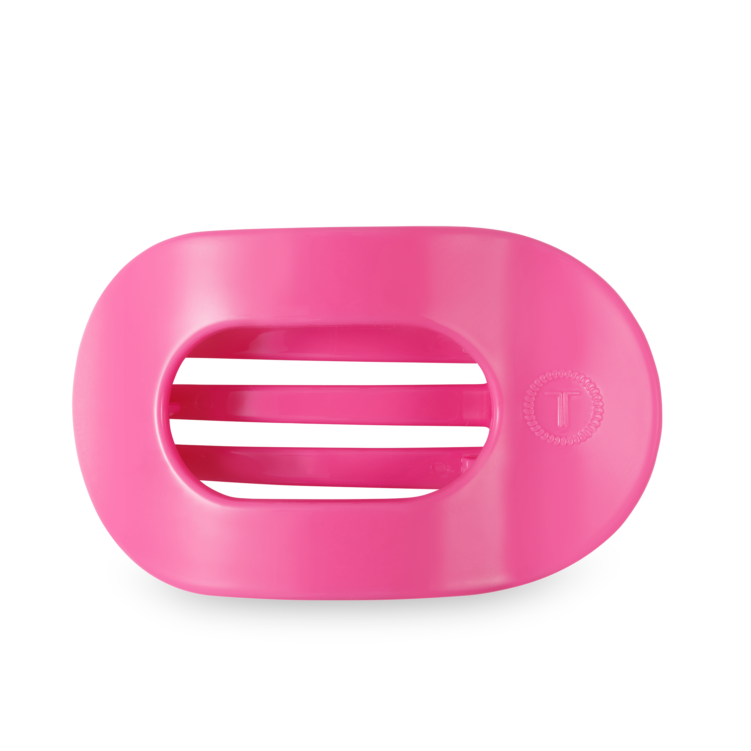 Paradise Pink Large Flat Round Hair Clip