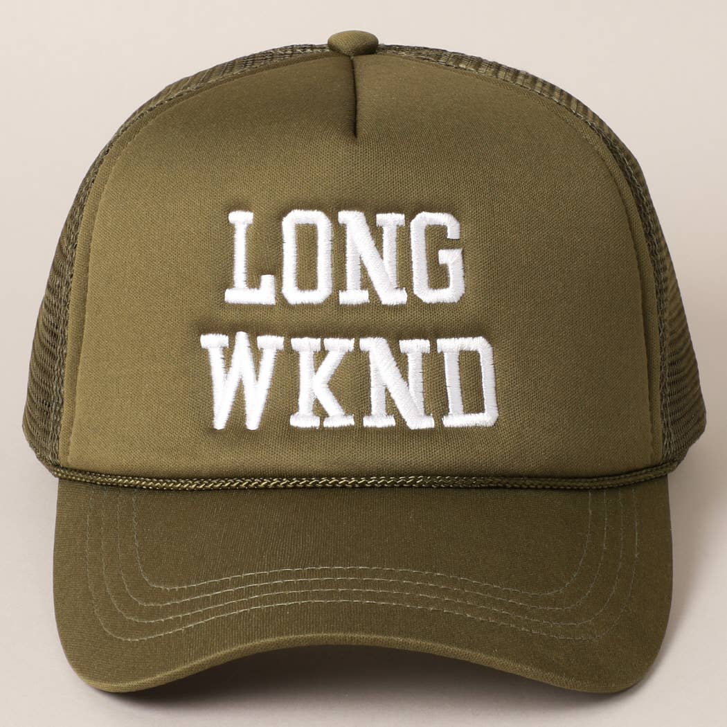 LONG WKND Foam Trucker Cap