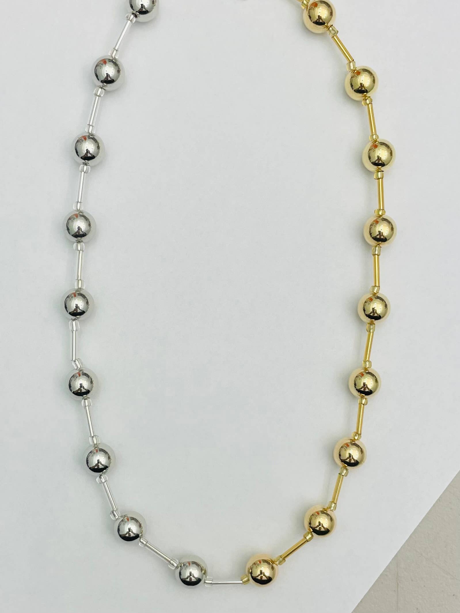 CHIC - Two-Tone Ball Necklace (gold-silver)