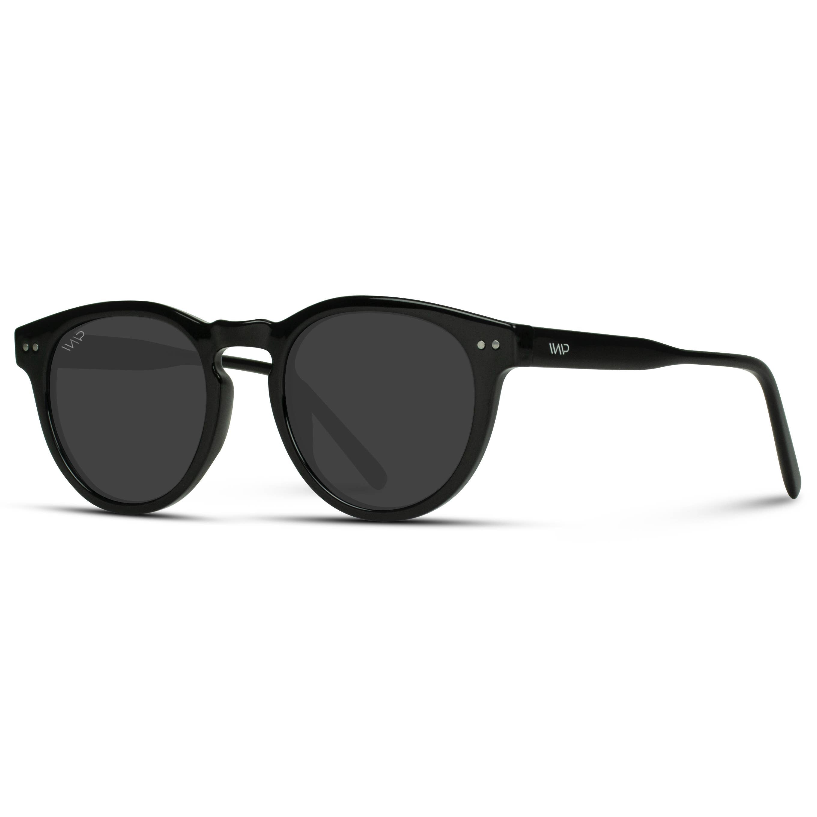 Tate Classic Round Retro Acetate Polarized Sunglasses