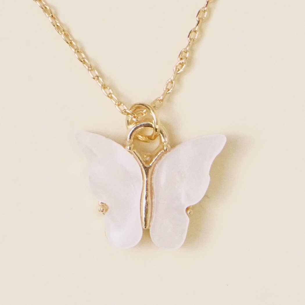 Gold-Tone Anklet With Butterfly Charm