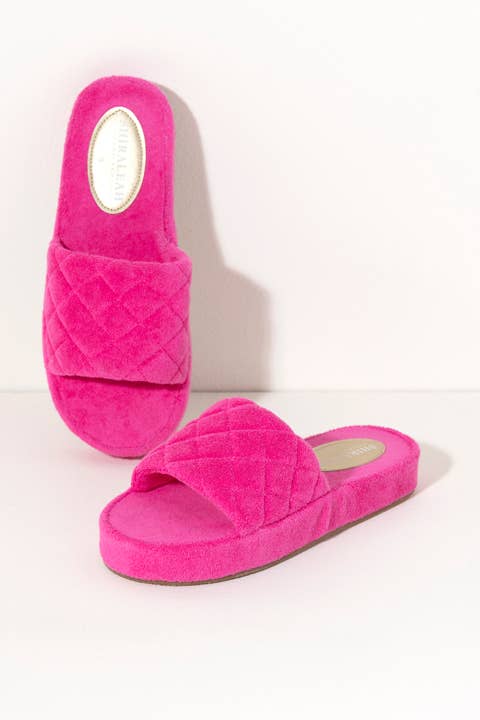 SOL POOL SLIDES, FUCHSIA