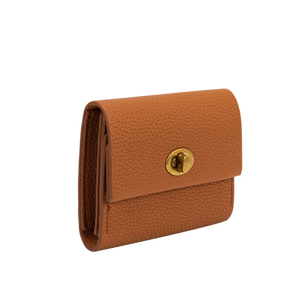 Rita Saddle Vegan Card Case Wallet