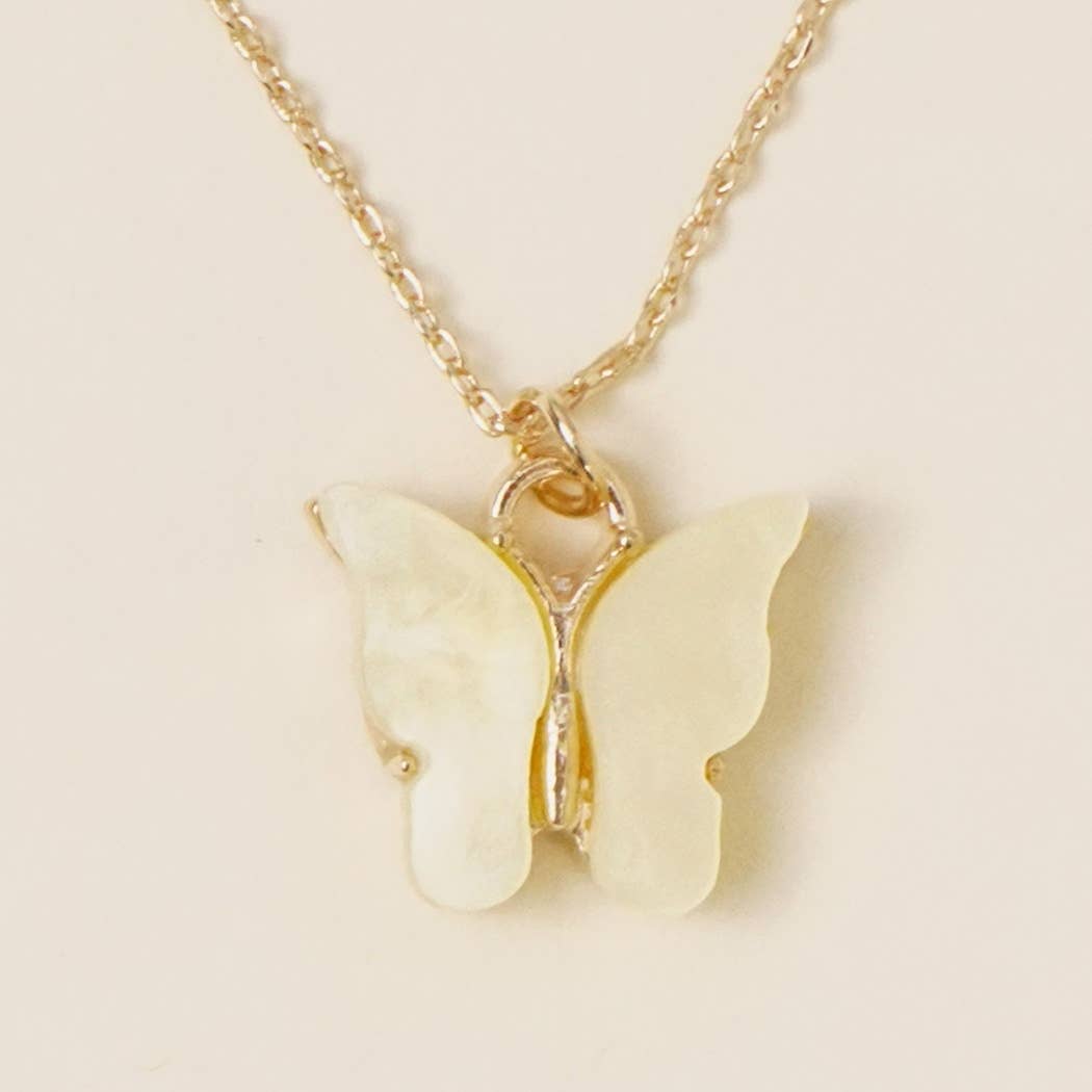 Gold-Tone Anklet With Butterfly Charm