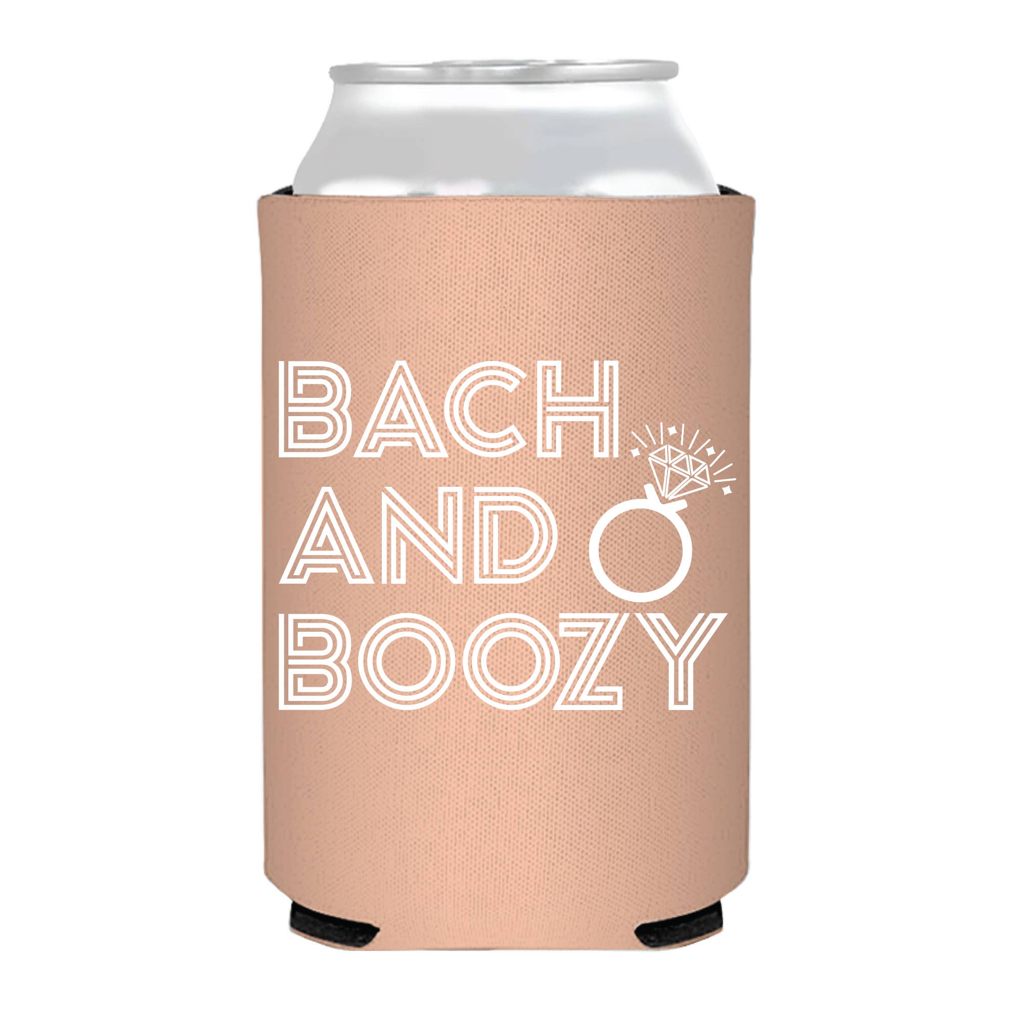 Bach And Boozy Pink Can Cooler- Wedding