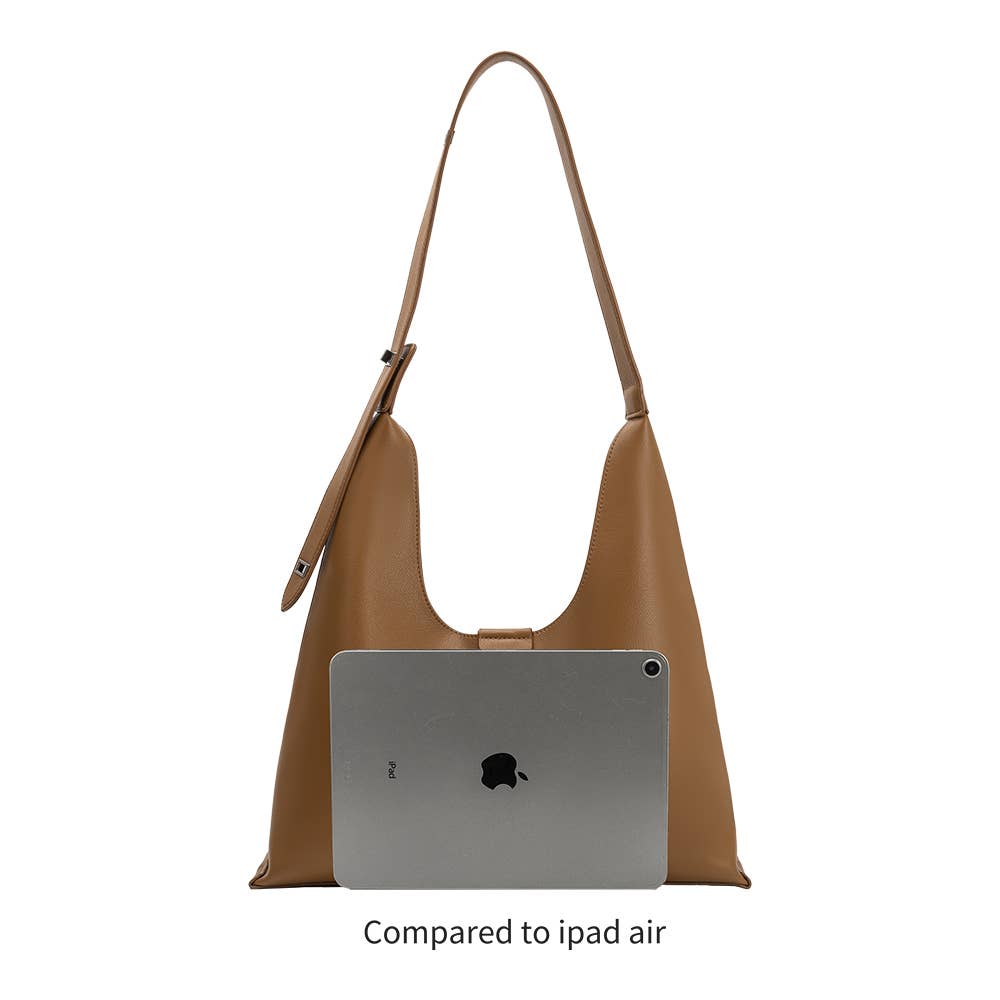 Carmen Beige Recycled Vegan Shoulder Bag
