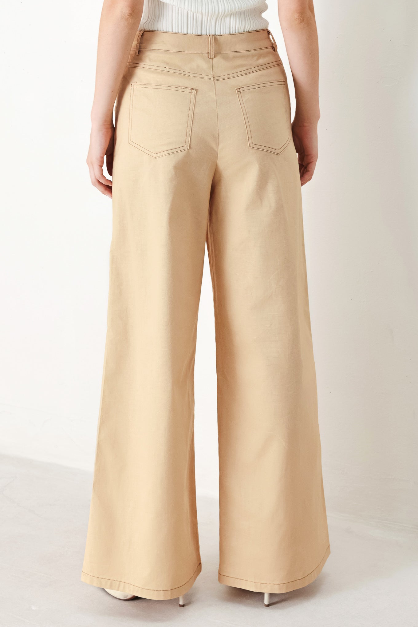 MODERN SAND WOVEN PANTS