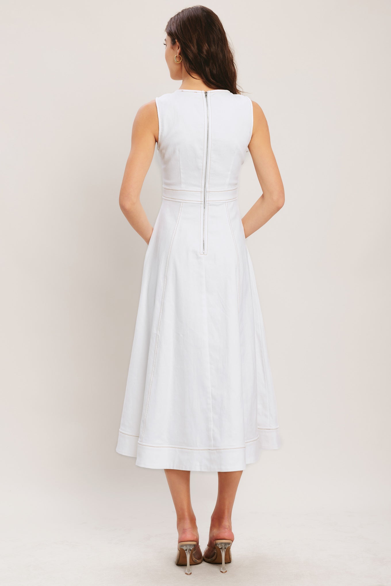 CLOUDLIGHT SUMMER WOVEN MIDI DRESS
