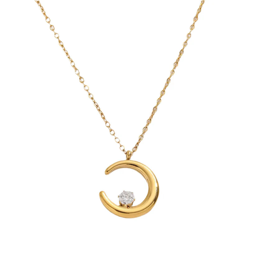 Luna Crescent Necklace