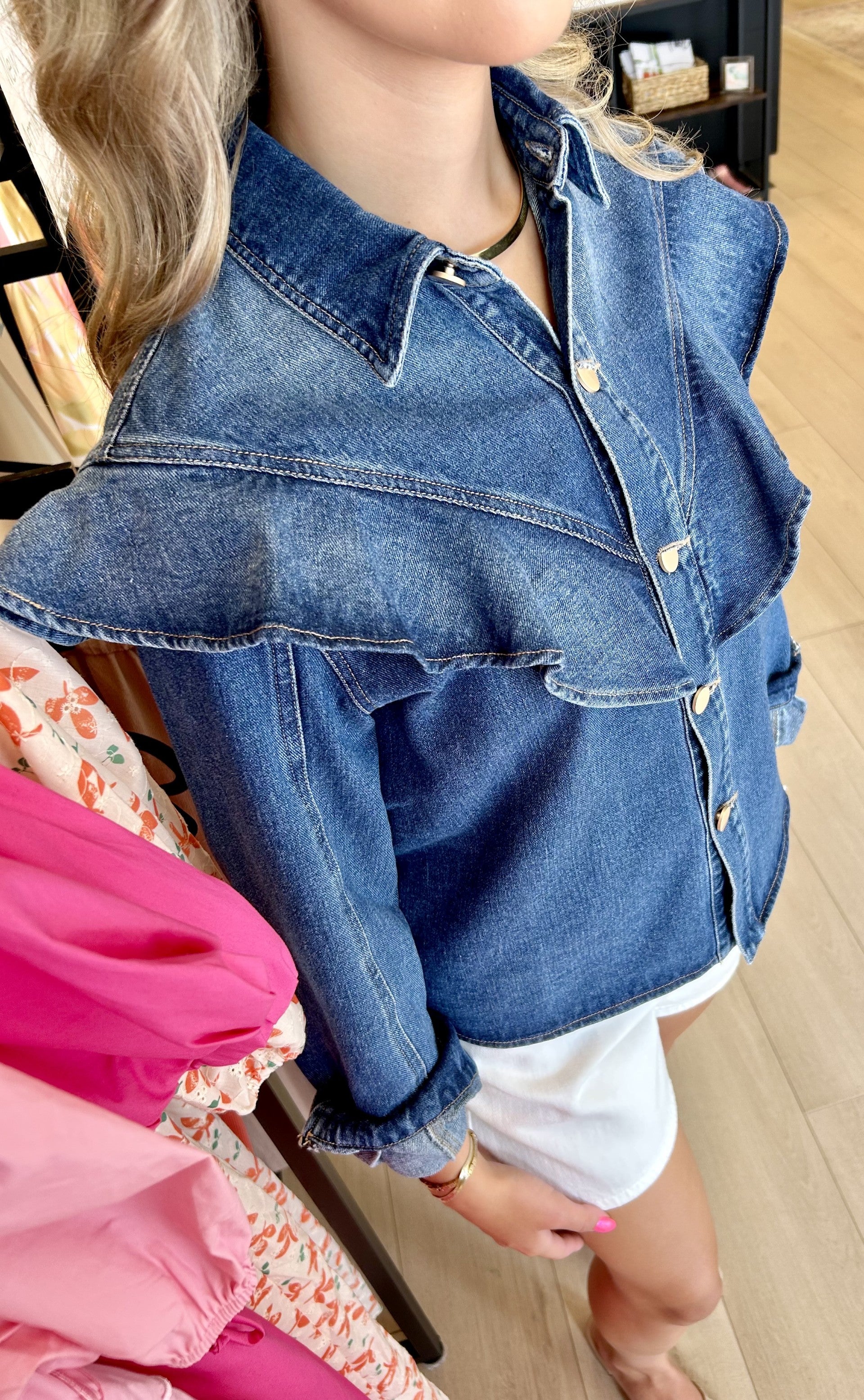 Marly Denim Top