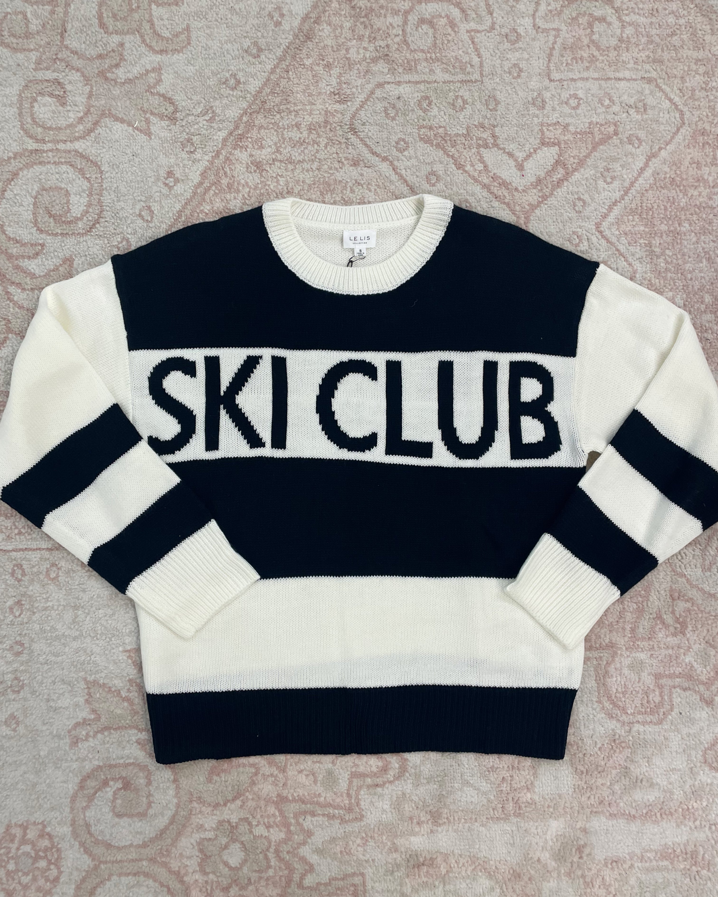 "SKI CLUB" Sweater