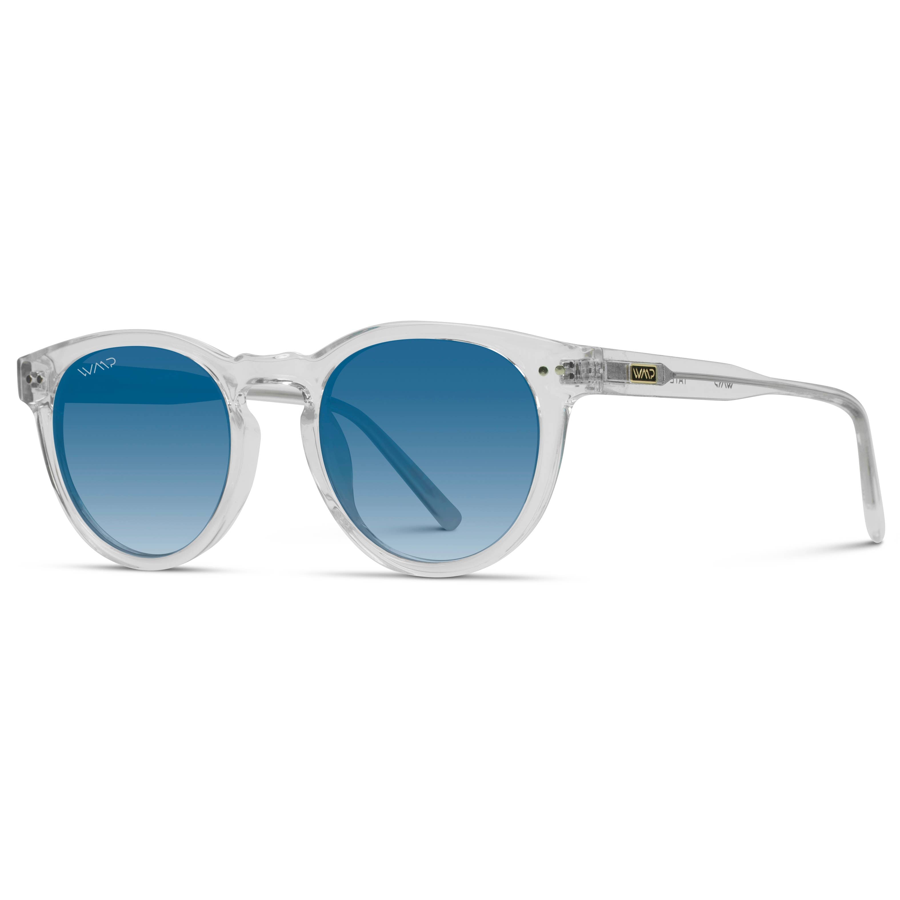 Tate Classic Round Retro Acetate Polarized Sunglasses