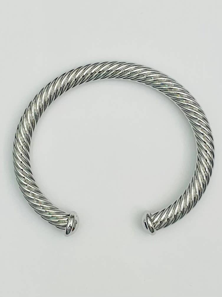 CHIC - Simple Cable Bracelet (silver)