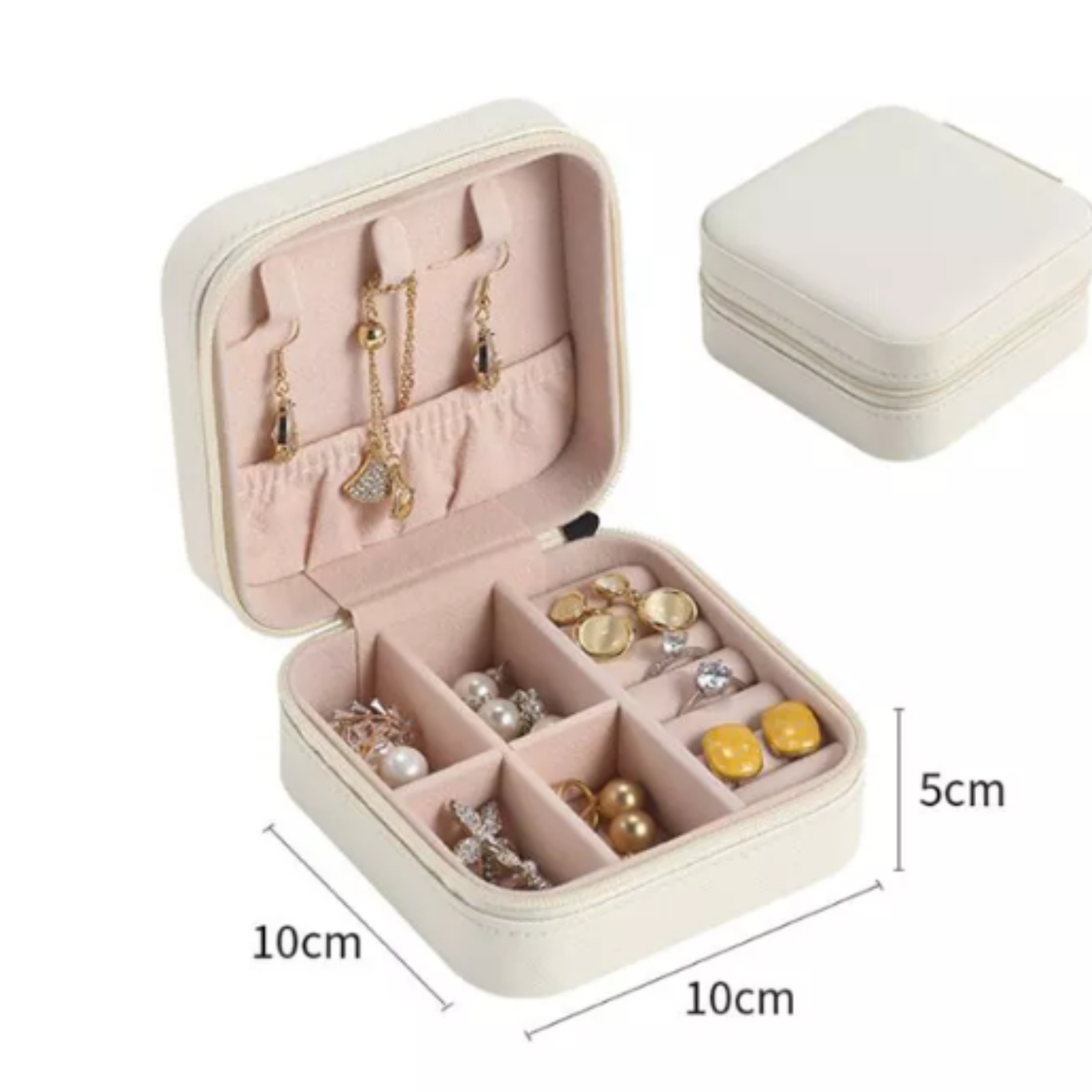 Velvet Travel Jewelry Box